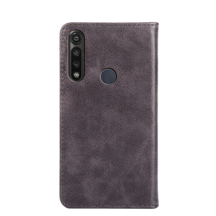 For Motorola Moto G Power Non-Magnetic Retro Texture Horizontal Flip Leather Case with Holder & Card Slots & Wallet