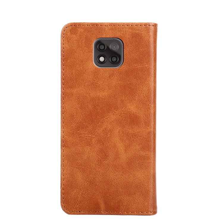 For Motorola Moto G Power 2021 Non-Magnetic Retro Texture Horizontal Flip Leather Case with Holder & Card Slots & Wallet