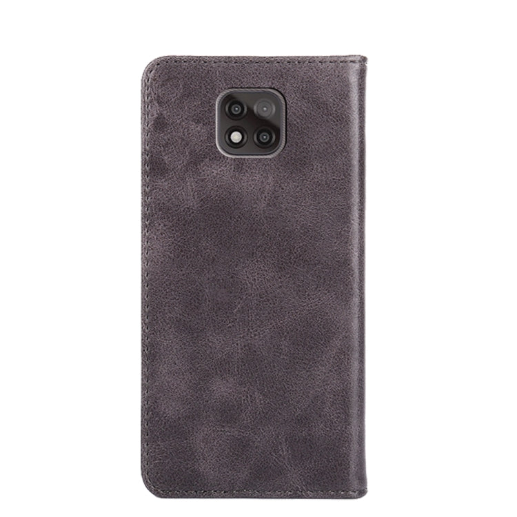 For Motorola Moto G Power 2021 Non-Magnetic Retro Texture Horizontal Flip Leather Case with Holder & Card Slots & Wallet
