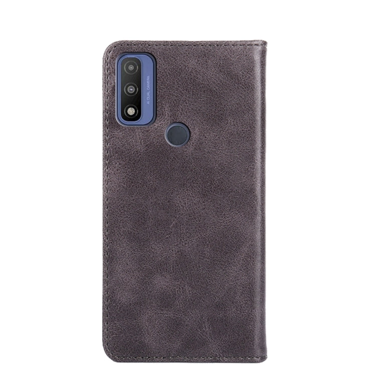 For Motorola Moto G Pure Non-Magnetic Retro Texture Horizontal Flip Leather Case with Holder & Card Slots & Wallet