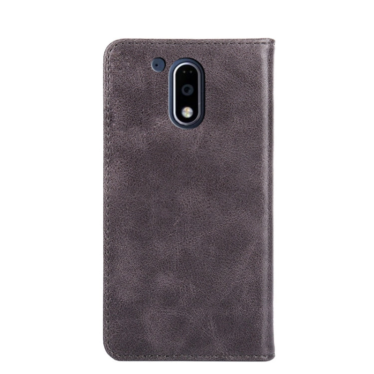 For Motorola Moto G4 Plus Non-Magnetic Retro Texture Horizontal Flip Leather Case with Holder & Card Slots & Wallet