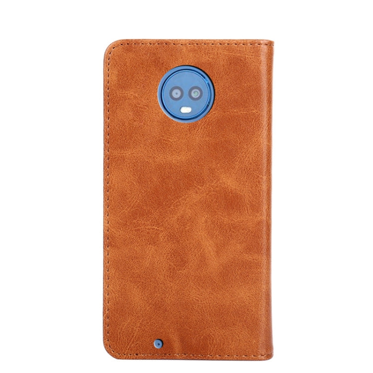 For Motorola Moto G6 Non-Magnetic Retro Texture Horizontal Flip Leather Case with Holder & Card Slots & Wallet