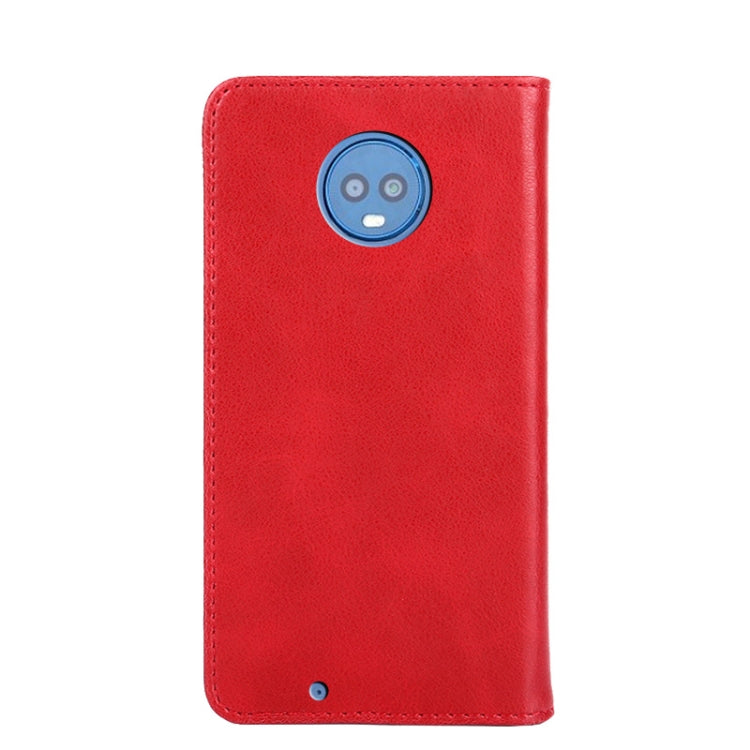 For Motorola Moto G6 Non-Magnetic Retro Texture Horizontal Flip Leather Case with Holder & Card Slots & Wallet