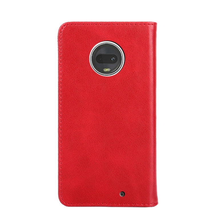 For Motorola Moto G7 Non-Magnetic Retro Texture Horizontal Flip Leather Case with Holder & Card Slots & Wallet