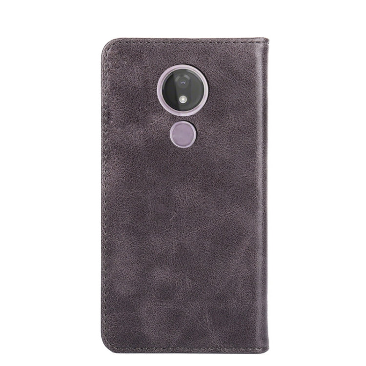 For Motorola Moto G7 Power(EU) Non-Magnetic Retro Texture Horizontal Flip Leather Case with Holder & Card Slots & Wallet