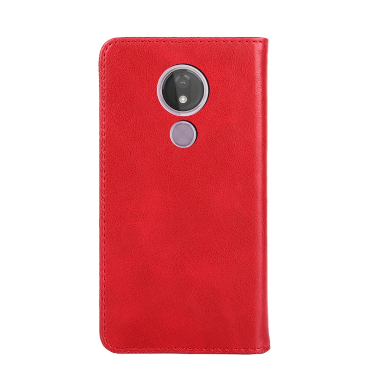 For Motorola Moto G7 Power(EU) Non-Magnetic Retro Texture Horizontal Flip Leather Case with Holder & Card Slots & Wallet