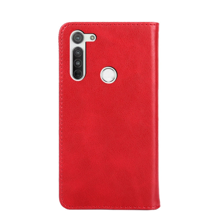 For Motorola Moto G8 Non-Magnetic Retro Texture Horizontal Flip Leather Case with Holder & Card Slots & Wallet