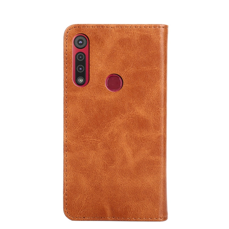 For Motorola Moto G8 Play / One Macro Non-Magnetic Retro Texture Horizontal Flip Leather Case with Holder & Card Slots & Wallet