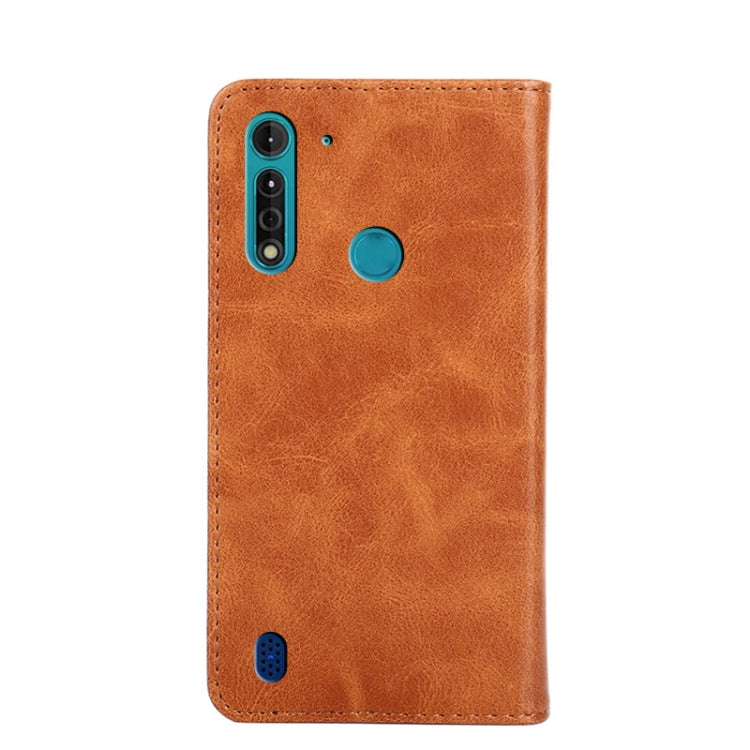 For Motorola Moto G8 Power Lite Non-Magnetic Retro Texture Horizontal Flip Leather Case with Holder & Card Slots & Wallet
