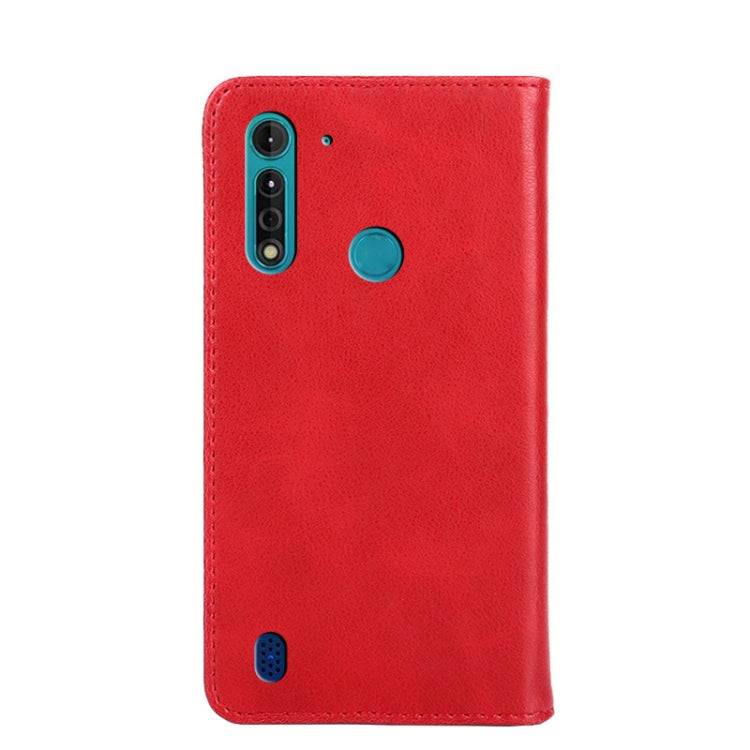 For Motorola Moto G8 Power Lite Non-Magnetic Retro Texture Horizontal Flip Leather Case with Holder & Card Slots & Wallet