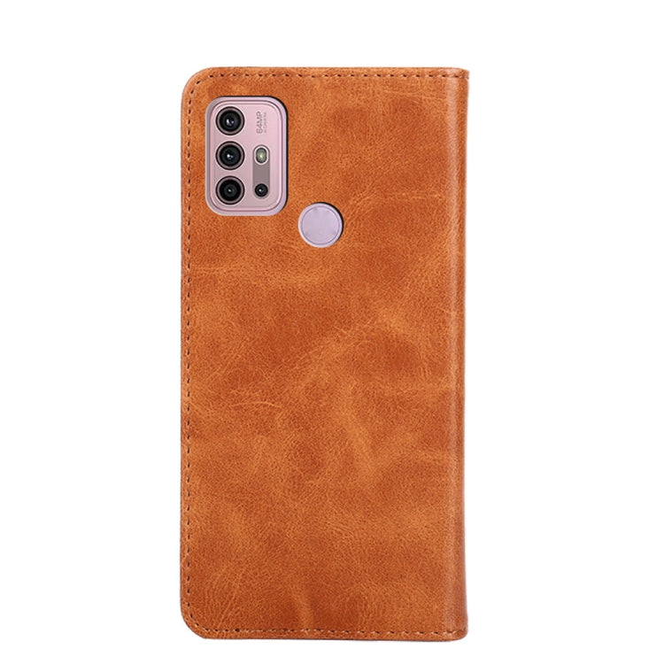 For Motorola Moto G30 Non-Magnetic Retro Texture Horizontal Flip Leather Case with Holder & Card Slots & Wallet