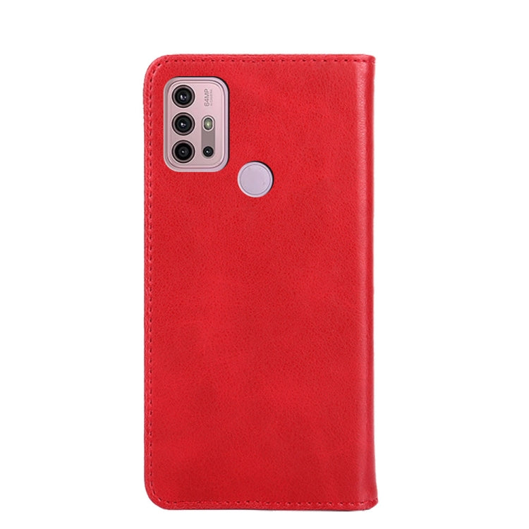 For Motorola Moto G30 Non-Magnetic Retro Texture Horizontal Flip Leather Case with Holder & Card Slots & Wallet