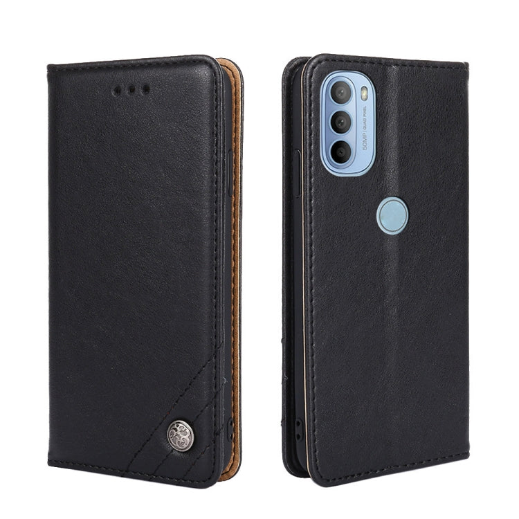 For Motorola Moto G31 / G41 Non-Magnetic Retro Texture Horizontal Flip Leather Case with Holder & Card Slots & Wallet