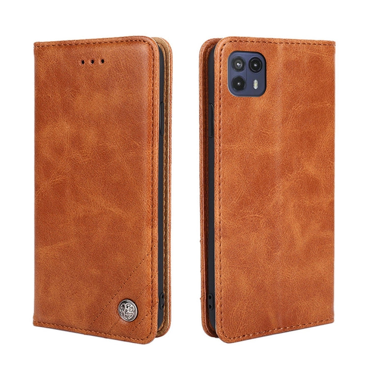 For Motorola Moto G50 5G Non-Magnetic Retro Texture Horizontal Flip Leather Case with Holder & Card Slots & Wallet