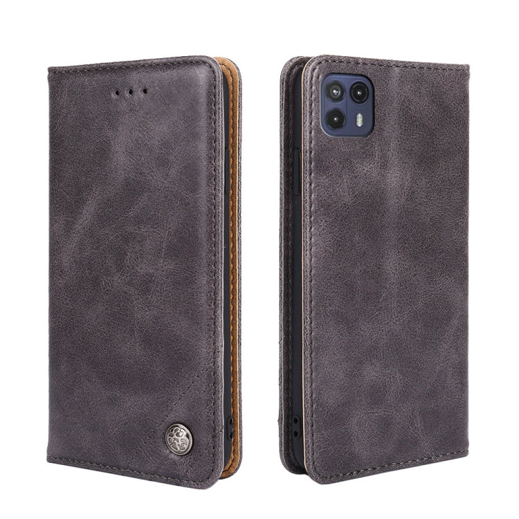 For Motorola Moto G50 5G Non-Magnetic Retro Texture Horizontal Flip Leather Case with Holder & Card Slots & Wallet