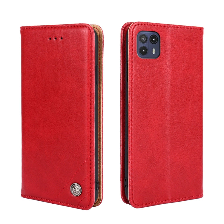 For Motorola Moto G50 5G Non-Magnetic Retro Texture Horizontal Flip Leather Case with Holder & Card Slots & Wallet