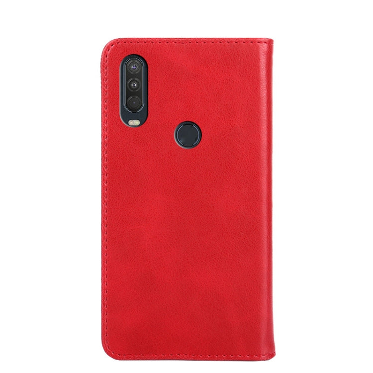 For Motorola Moto One Action Non-Magnetic Retro Texture Horizontal Flip Leather Case with Holder & Card Slots & Wallet