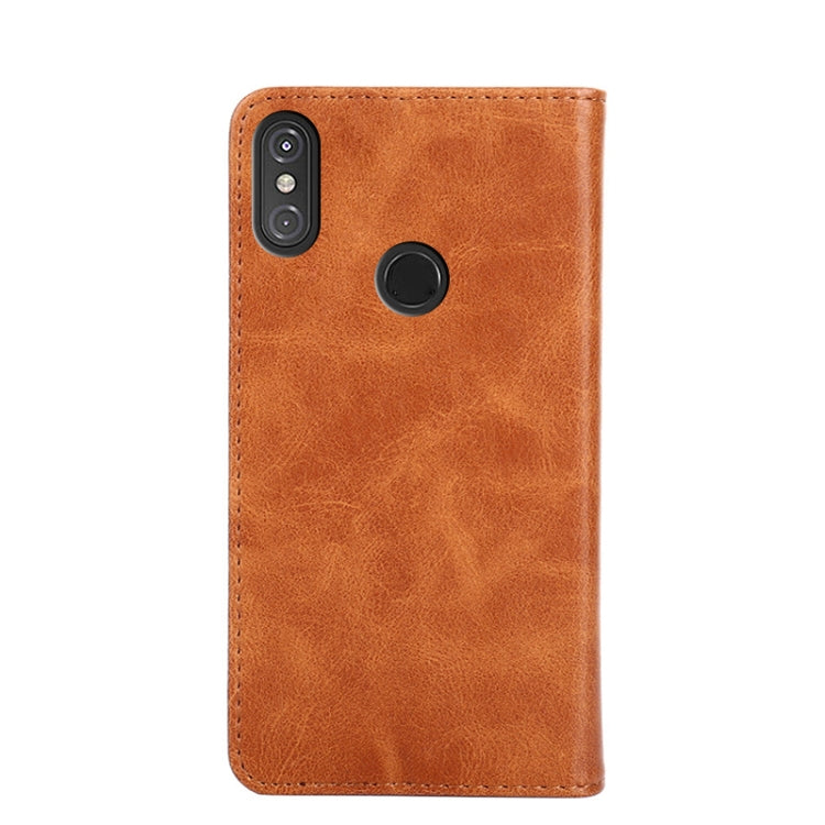 For Motorola One Power (P30 Note) Non-Magnetic Retro Texture Horizontal Flip Leather Case with Holder & Card Slots & Wallet