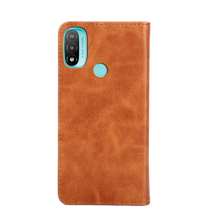For Motorola Moto E20 Non-Magnetic Retro Texture Horizontal Flip Leather Case with Holder & Card Slots & Wallet