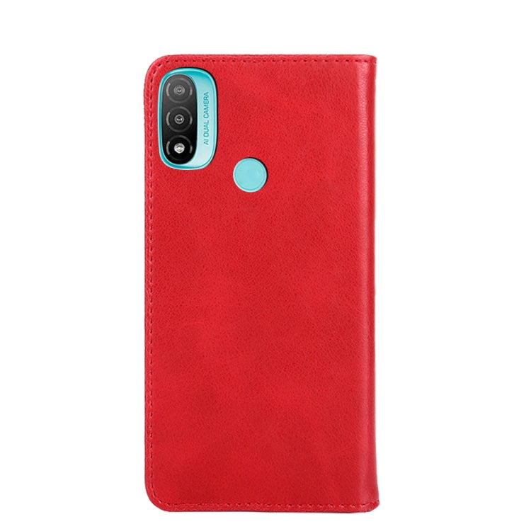 For Motorola Moto E20 Non-Magnetic Retro Texture Horizontal Flip Leather Case with Holder & Card Slots & Wallet