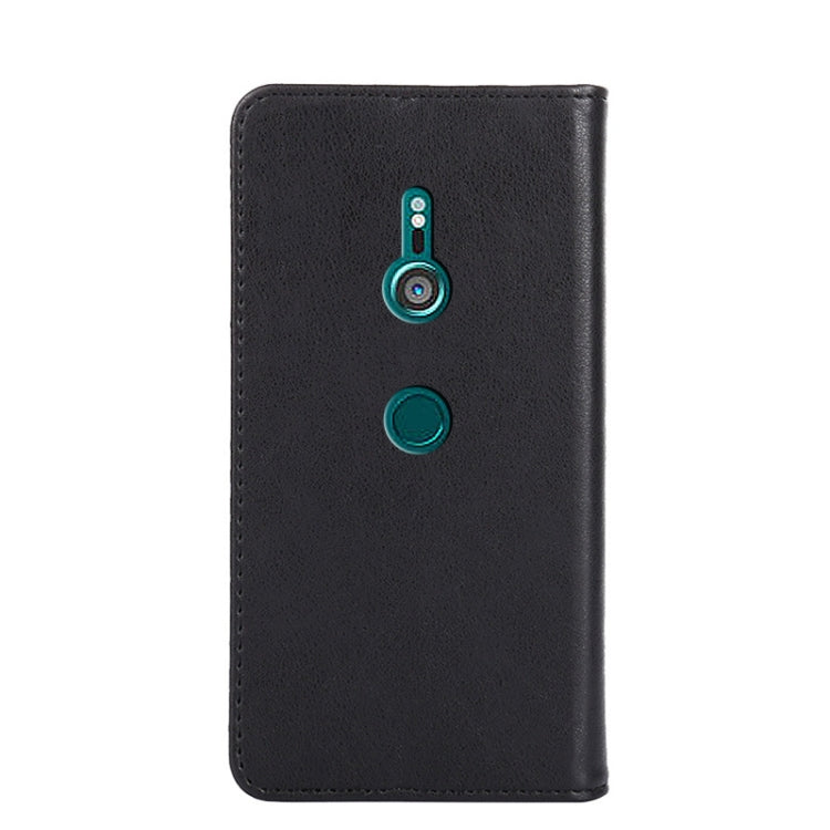 For Sony Xperia XZ3 Non-Magnetic Retro Texture Leather Phone Case