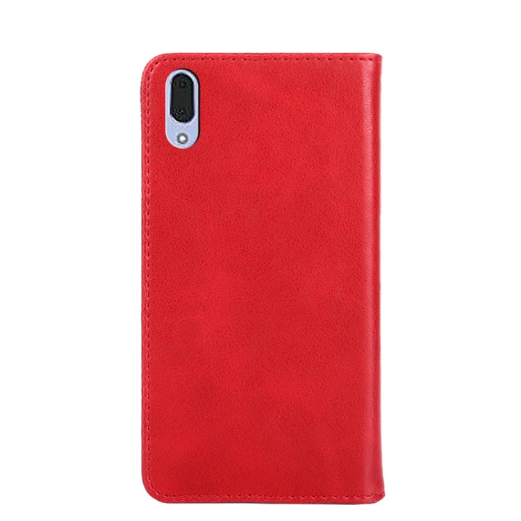 For Sony Xperia L3 Non-Magnetic Retro Texture Leather Phone Case