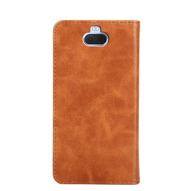 For Sony Xperia 10 Non-Magnetic Retro Texture Leather Phone Case