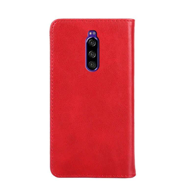 For Sony Xperia 1 Non-Magnetic Retro Texture Leather Phone Case