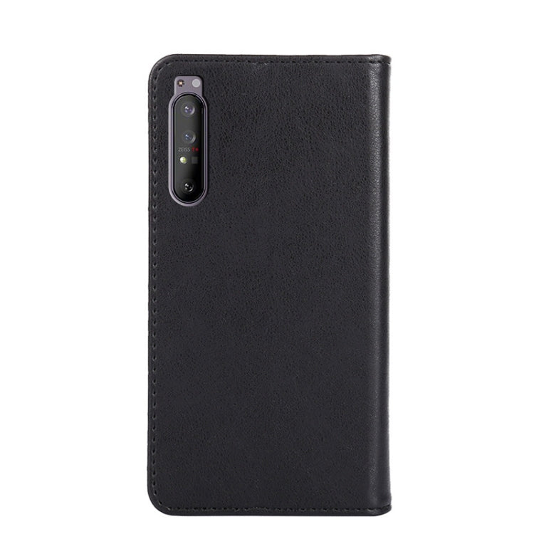 For Sony Xperia 1 II Non-Magnetic Retro Texture Leather Phone Case