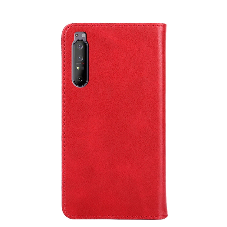 For Sony Xperia 1 II Non-Magnetic Retro Texture Leather Phone Case