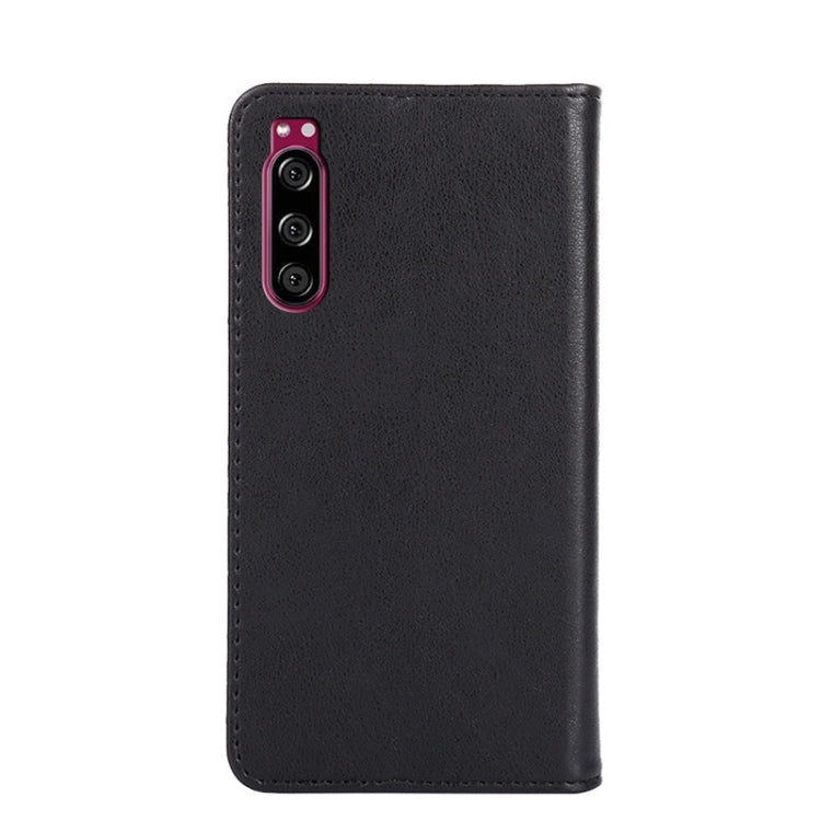 For Sony Xperia 5 Non-Magnetic Retro Texture Leather Phone Case