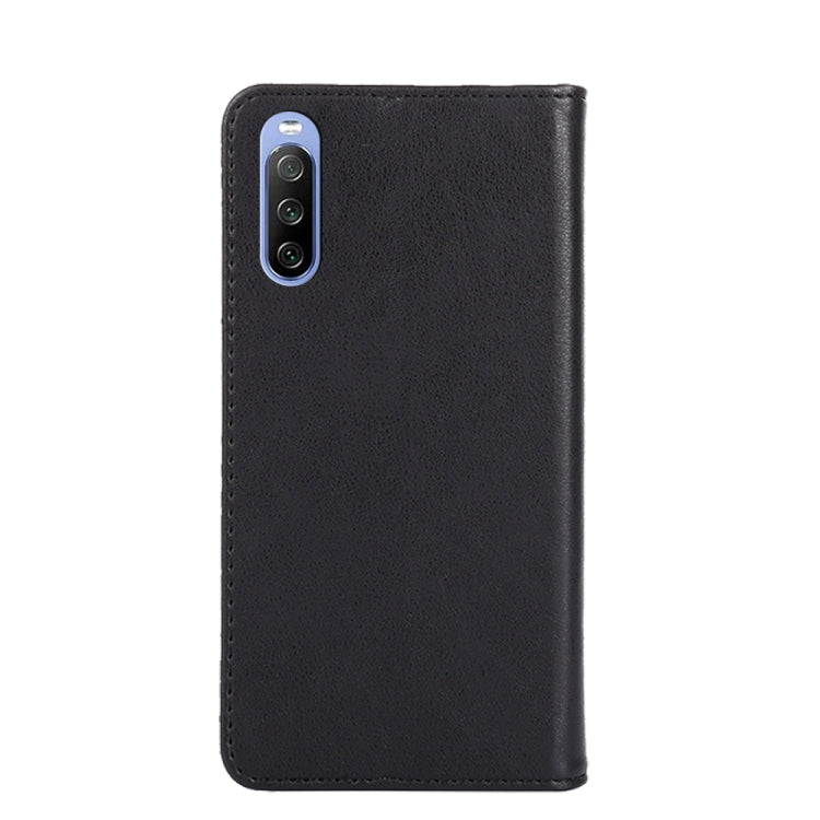 For Sony Xperia 10 III Non-Magnetic Retro Texture Leather Phone Case
