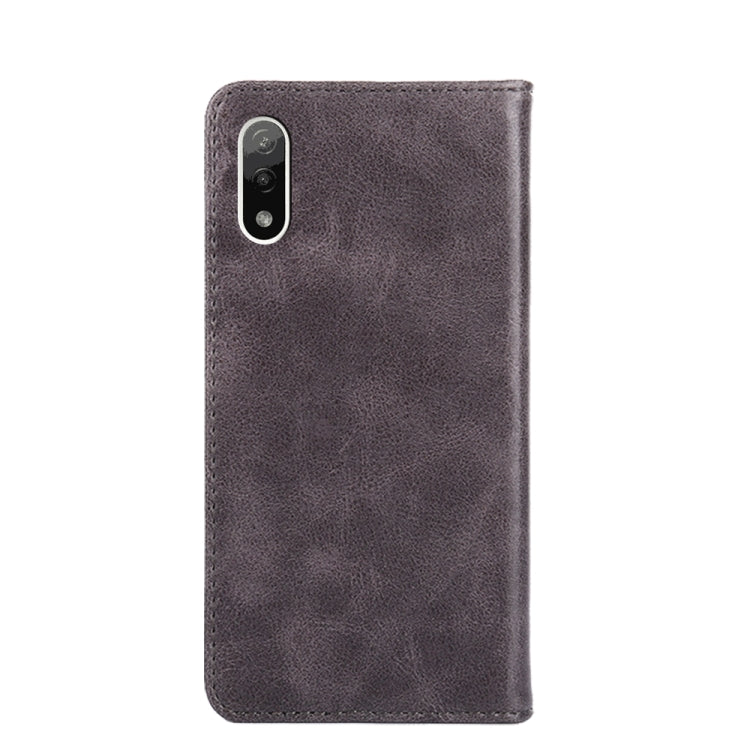 For Sony Xperia ACE II Non-Magnetic Retro Texture Leather Phone Case