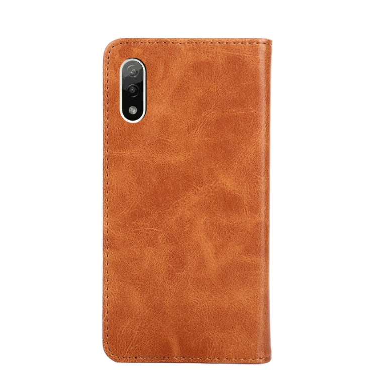 For Sony Xperia ACE II Non-Magnetic Retro Texture Leather Phone Case