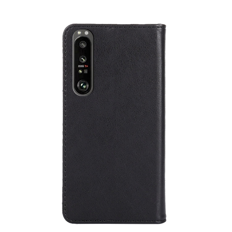 For Sony Xperia 1 III Non-Magnetic Retro Texture Leather Phone Case