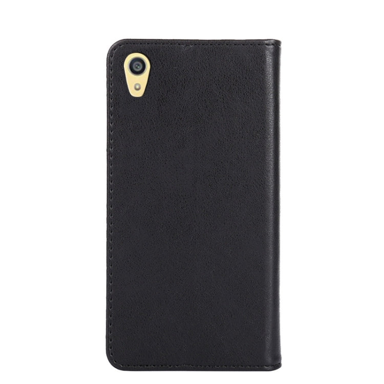 For Sony Xperia Z5 Non-Magnetic Retro Texture Leather Phone Case