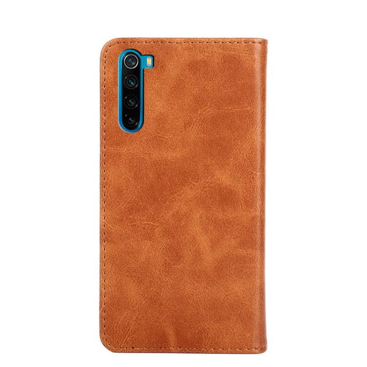 For Xiaomi Redmi Note 8 Non-Magnetic Retro Texture Leather Phone Case