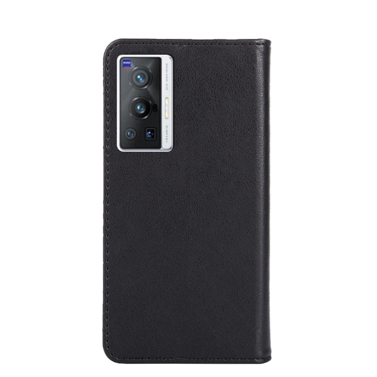 For vivo X70 Pro Non-Magnetic Retro Texture Leather Phone Case