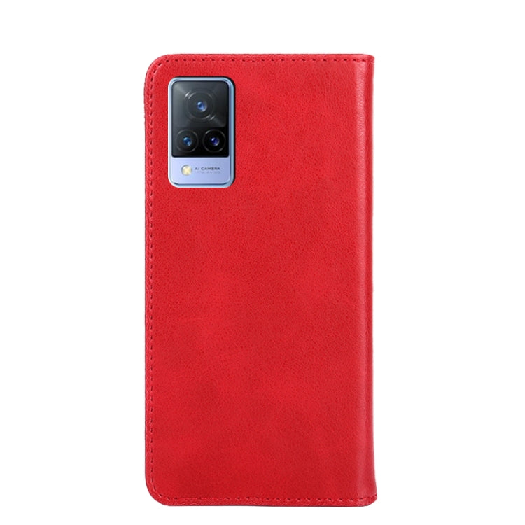 For vivo V21 5G / 4G Non-Magnetic Retro Texture Leather Phone Case