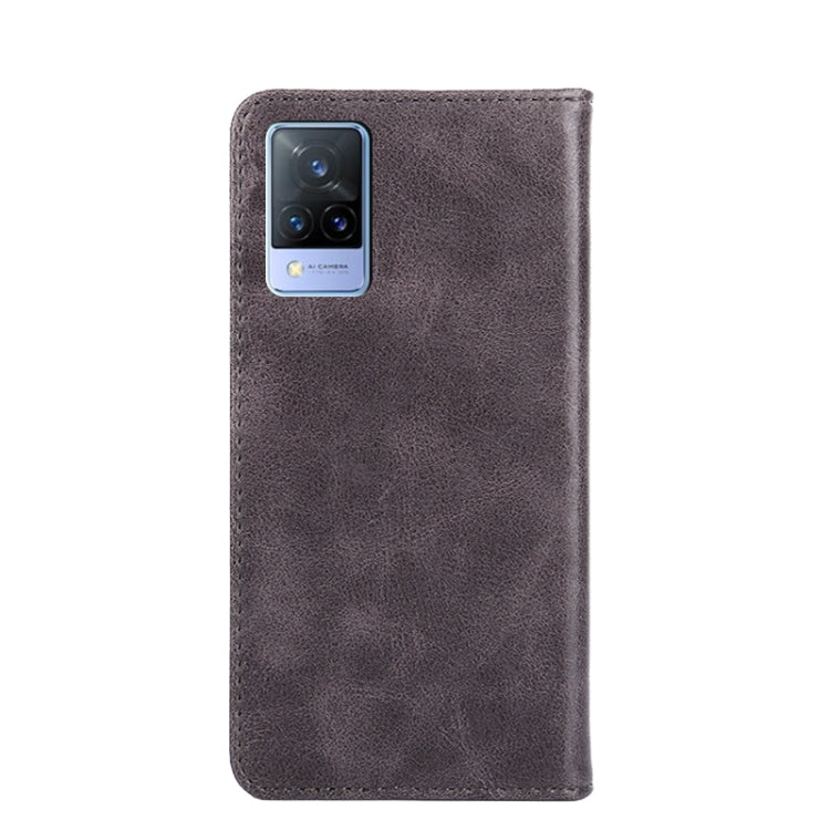 For vivo V21 5G / 4G Non-Magnetic Retro Texture Leather Phone Case