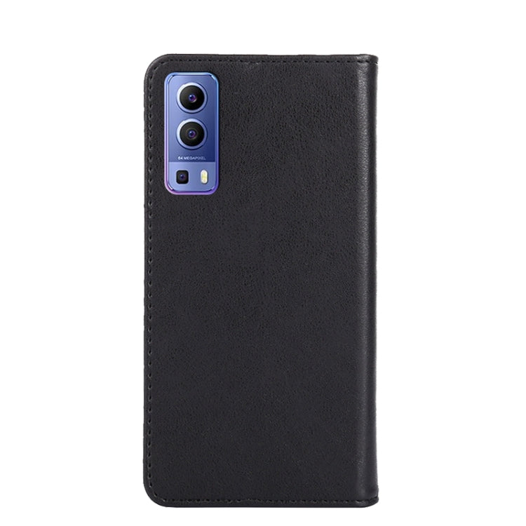For vivo Y72 5G / iQOO Z3 Non-Magnetic Retro Texture Leather Phone Case