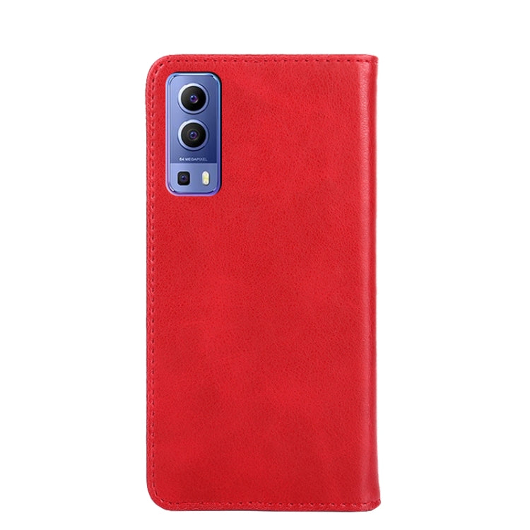 For vivo Y72 5G / iQOO Z3 Non-Magnetic Retro Texture Leather Phone Case