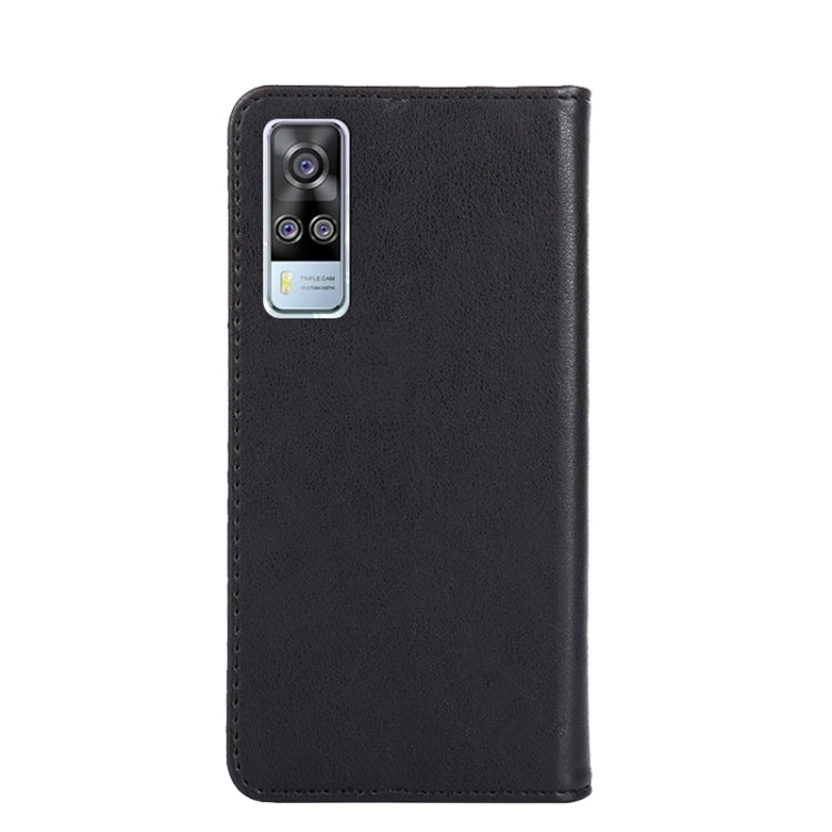 For vivo Y51 (2020, December) Non-Magnetic Retro Texture Leather Phone Case
