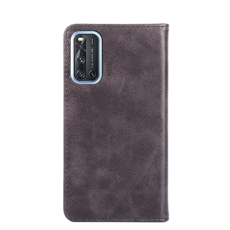 For vivo V19 Global Non-Magnetic Retro Texture Leather Phone Case