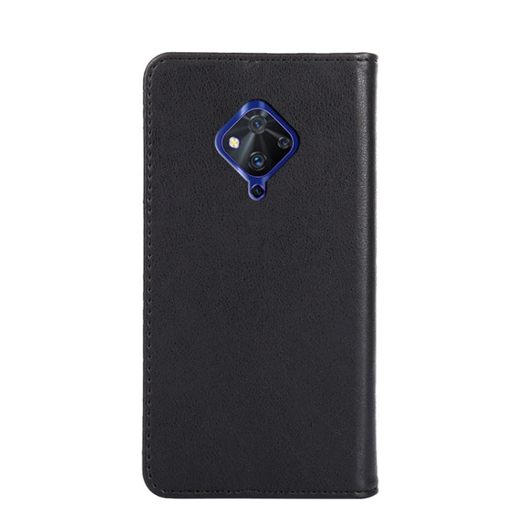 For vivo S5 Non-Magnetic Retro Texture Leather Phone Case