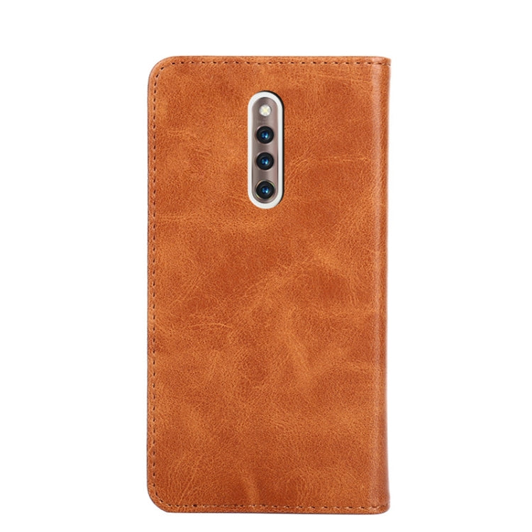 For vivo X27 Pro Non-Magnetic Retro Texture Leather Phone Case