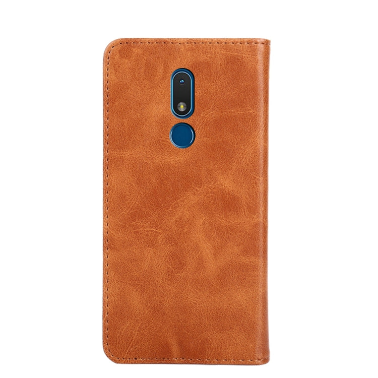 For Nokia C3 Non-Magnetic Retro Texture Horizontal Flip Leather Phone Case