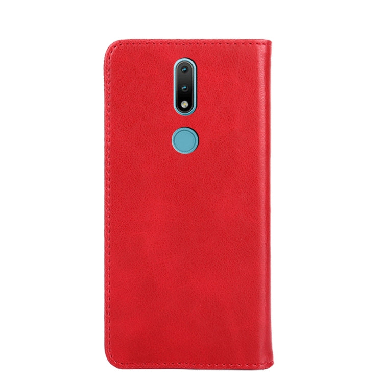 For Nokia 2.4 Non-Magnetic Retro Texture Horizontal Flip Leather Phone Case
