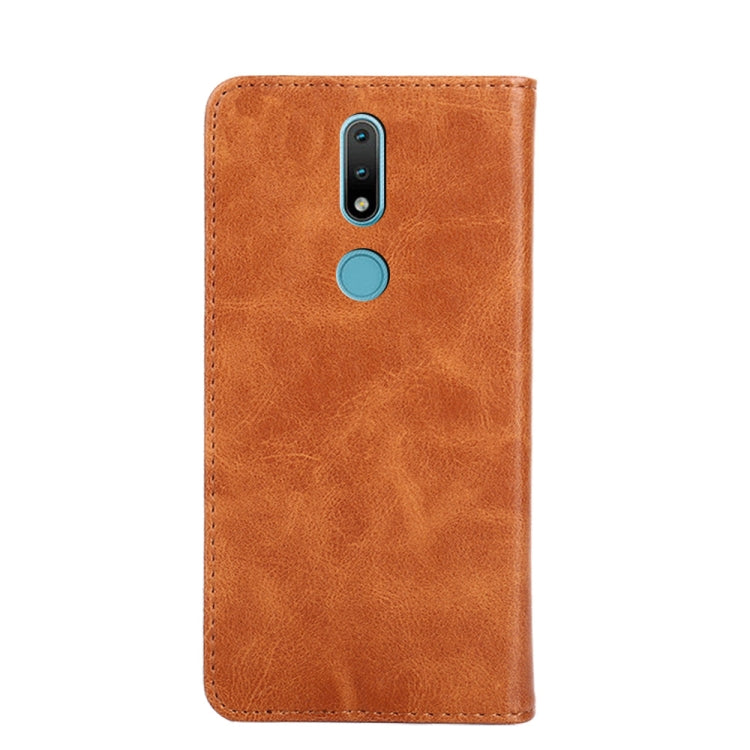For Nokia 2.4 Non-Magnetic Retro Texture Horizontal Flip Leather Phone Case