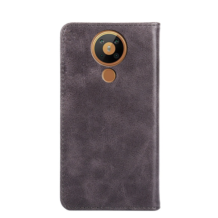 For Nokia 5.3 Non-Magnetic Retro Texture Horizontal Flip Leather Phone Case